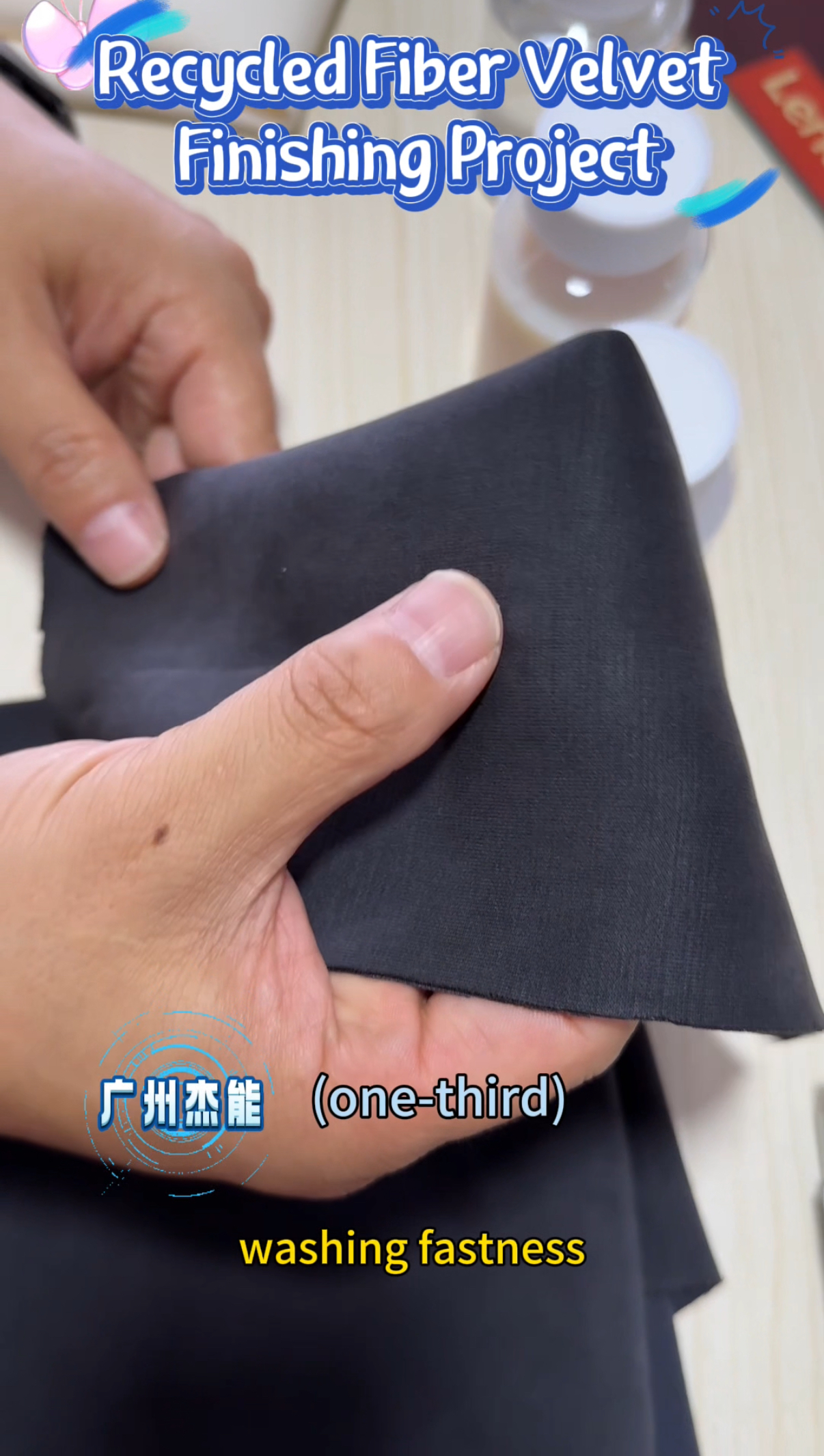 Recycled Fiber Velvet Finishing Project